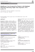 Cover page: Healthcare Costs Incurred by Patients with Multiple Myeloma Following Triple Class Exposure (TCE) in the US