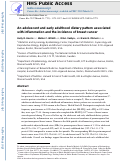 Cover page: An Adolescent and Early Adulthood Dietary Pattern Associated with Inflammation and the Incidence of Breast Cancer