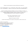 Cover page: Changes in lipid composition associated with electronic cigarette use