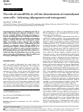 Cover page: The role of microRNAs in cell fate determination of mesenchymal stem cells : balancing adipogenesis and osteogenesis