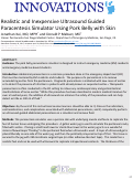 Cover page: Realistic and Inexpensive Ultrasound Guided Paracentesis Simulator Using Pork Belly with Skin