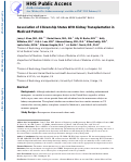 Cover page: Association of Citizenship Status With Kidney Transplantation in Medicaid Patients