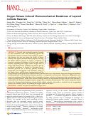 Cover page: Oxygen Release Induced Chemomechanical Breakdown of Layered Cathode Materials