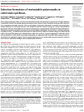 Cover page: Selective formation of metastable polymorphs in solid-state synthesis