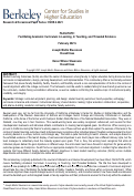 Cover page: Facilitating Academic Curriculum in Learning, In Teaching, and Threaded Evidence by Joseph Martin Stevenson and Karen Wilson Stevenson, CSHE 2.21