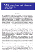 Cover page: Partisan Dealignment and the Personalization of Politics in West European Parliamentary Democracies, 1961-2016