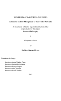 Cover page: Automated Scalable Management of Data Center Networks