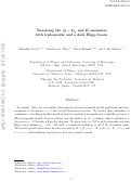 Cover page: Resolving the $(g-2)_μ$ and $B$ anomalies with leptoquarks and a dark Higgs boson