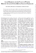 Cover page: Land Markets and the Value of Water: Hedonic Analysis Using Repeat Sales of Farmland