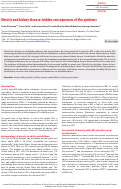 Cover page: Obesity and kidney disease: hidden consequences of the epidemic