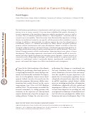 Cover page: Translational Control in Cancer Etiology