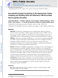 Cover page: Household Everyday Functioning in the Internet Age: Online Shopping and Banking Skills Are Affected in HIV−Associated Neurocognitive Disorders