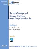 Cover page: The Equity Challenges and Outcomes of California County Transportation Sales Tax