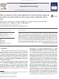 Cover page: Effects of deletion of the transcription factor Nrf2 and benzo [a]pyrene treatment on ovarian follicles and ovarian surface epithelial cells in mice