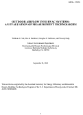 Cover page: Outdoor airflow into HVAC systems: An evaluation of measurement 
technologies