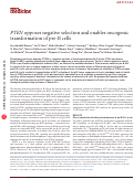 Cover page: PTEN opposes negative selection and enables oncogenic transformation of pre-B cells.