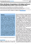 Cover page: Ethnic distribution of populations in the highest and lowest dermatologist-dense areas: is there more to the story?