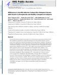 Cover page: Differences in gut microbiome composition between persons with chronic schizophrenia and healthy comparison subjects.