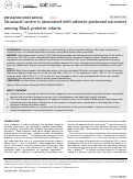 Cover page: Structural racism is associated with adverse postnatal outcomes among Black preterm infants.