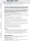 Cover page: Correlation of imaging and plasma based biomarkers to predict response to bevacizumab in epithelial ovarian cancer (EOC)