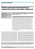 Cover page: Cardiac contraction and relaxation are regulated by distinct subcellular cAMP pools.