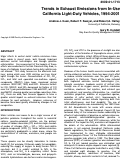 Cover page: Trends in Exhaust Emissions from In-Use California Light-Duty Vehicles, 1994-2001