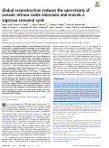 Cover page: Global reconstruction reduces the uncertainty of oceanic nitrous oxide emissions and reveals a vigorous seasonal cycle