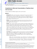 Cover page: Comprehensive Molecular Characterization of Papillary Renal-Cell Carcinoma