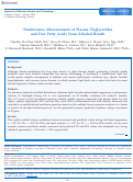 Cover page: Noninvasive Measurement of Plasma Triglycerides and Free Fatty Acids from Exhaled Breath