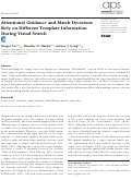 Cover page: Attentional Guidance and Match Decisions Rely on Different Template Information During Visual Search