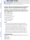 Cover page: Predictors of new-onset distal neuropathic pain in HIV-infected individuals in the era of combination antiretroviral therapy