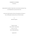 Cover page: Improving Daily Living Skills in College Students with Autism Spectrum Disorder Using a Peer-Mediated Daily Living Checklist Intervention