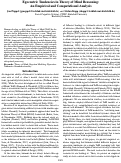 Cover page: Egocentric Tendencies in Theory of Mind Reasoning:An Empirical and Computational Analysis