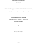 Cover page: Identity, Second Language Acquisition, and Investment: Overseas Koreans, Language, and Ethnolinguistic Community Membership