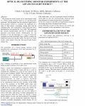 Cover page: Optical Beam Timing Monitor Experiments at the Advanced Light Source