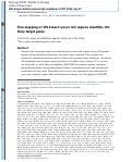 Cover page: Fine-mapping of 150 breast cancer risk regions identifies 191 likely target genes.