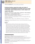 Cover page: Preliminary findings suggest the number and volume of supragranular and infragranular pyramidal neurons are similar in the anterior superior temporal area of control subjects and subjects with autism