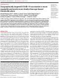 Cover page: Geographically targeted COVID-19 vaccination is more equitable and averts more deaths than age-based thresholds alone