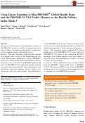 Cover page: Using Linear Equating to Map PROMIS® Global Health Items and the PROMIS-29 V2.0 Profile Measure to the Health Utilities Index Mark 3