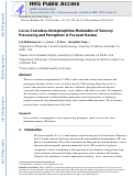 Cover page: Locus coeruleus-norepinephrine modulation of sensory processing and perception: A focused review