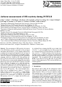 Cover page: Airborne measurement of OH reactivity during INTEX-B