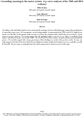 Cover page: Grounding meaning in the motor system: A p-curve analysis of the TMS and tDCS evidence