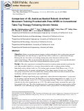 Cover page: Comparison of 3D, Assist-as-Needed Robotic Arm/Hand Movement Training Provided with Pneu-WREX to Conventional Table Top Therapy Following Chronic Stroke