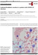 Cover page: Leukoerythroblastic reaction in a patient with COVID-19 infection.