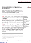 Cover page: Measuring and Predicting Patient Dissatisfaction after Anterior Urethroplasty Using Patient Reported Outcomes Measures