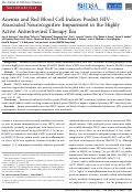 Cover page: Anemia and Red Blood Cell Indices Predict HIV-Associated Neurocognitive Impairment in the Highly Active Antiretroviral Therapy Era