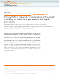 Cover page: Mir-132/212 is required for maturation of binocular matching of orientation preference and depth perception