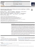 Cover page: Abnormal age-related cortical folding and neurite morphology in children with developmental dyslexia