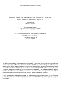 Cover page: Getting Inside the "Black Box" of Head Start Quality: What Matters and What Doesn't?