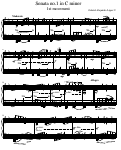 Cover page: Sonata no. 1 in C minor